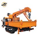 Crane and digging integrated engineering vehicle