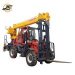 Forklift tail crane