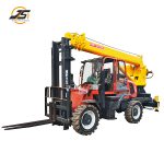 Forklift tail crane