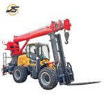 Forklift tail crane