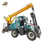 Forklift tail crane