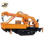 Crane and digging integrated engineering vehicle
