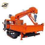 Crane and digging integrated engineering vehicle