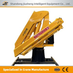 Shipboard articulated crane