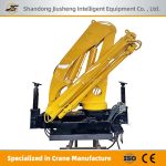Truck-mounted articulated crane
