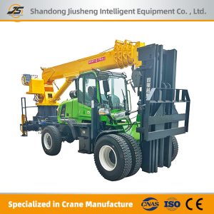 Forklift with Rear-mounted Crane