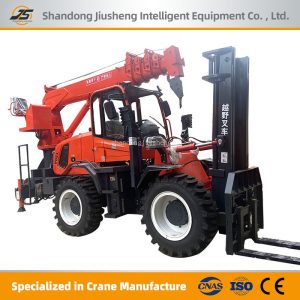 All Terrain Forklift With Crane