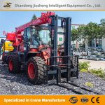 Forklift with Rear-mounted Crane