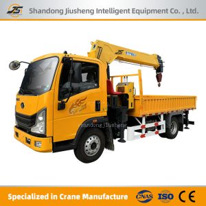 5-10 Ton Hydraulic Telescopic Boom Truck Mounted Crane for Construction Site & Wharf Lifting