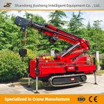 Knuckle boom spider crane